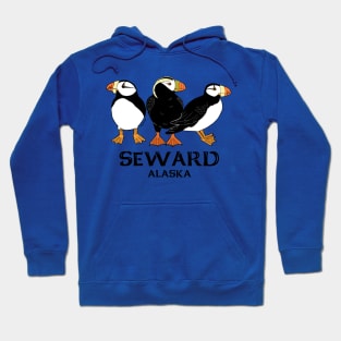 Puffins Seward, AK Hoodie